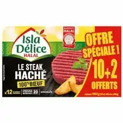 Auchan STEAK HACHÉ 100% PUR BOEUF HALAL offre