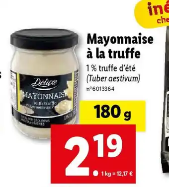 Lidl Mayonnaise à la truffe offre