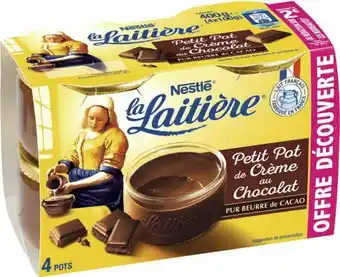 Géant Casino Le petit pot de crème au chocolat La Laitière offre
