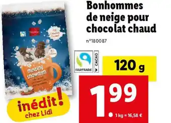 Lidl Bonhommes de neige pour chocolat chaud offre