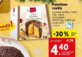 Lidl Panettone cookie offre