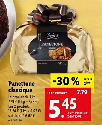 Lidl Panettone classique offre