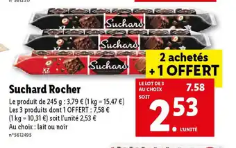 Lidl Suchard Rocher offre