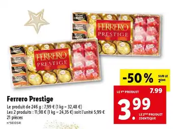 Lidl Ferrero Prestige offre