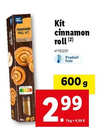 Lidl Kit cinnamon roll offre