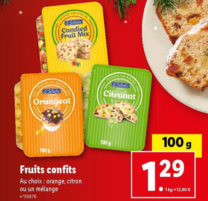 Promo Fruits confits chez Lidl