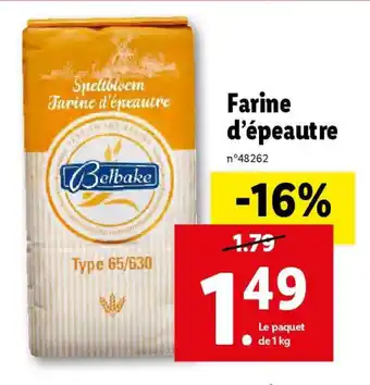 Lidl Farine d'épeautre offre