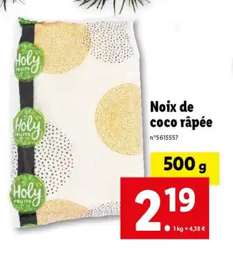Lidl Noix de coco râpée offre