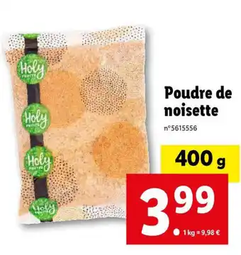 Lidl Poudre de noisette offre