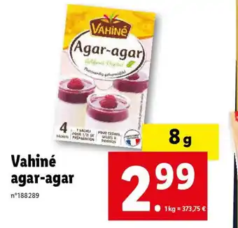 Vahiné agar-agar