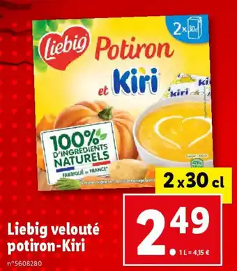 Lidl Liebig velouté potiron-Kiri offre