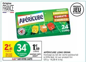 Intermarché Apéricube apéricube long drink offre