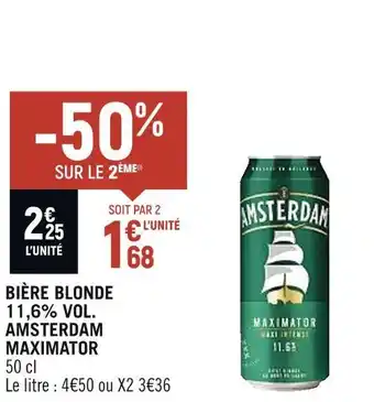 Spar Maximator bière blonde 11,6% vol. amsterdam offre