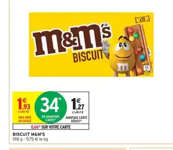 Intermarché M&m's biscuit offre