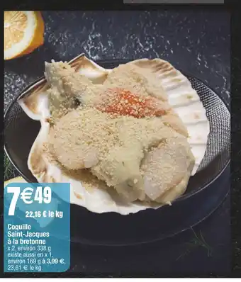 Coquille saint-jacques Ă la bretonne