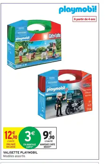 Intermarché Playmobil valisette offre