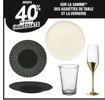Cora x Carrefour Jusqu’a 40% de remise immediate sur la gamme des assiettes de table et la verrerie offre
