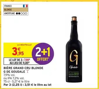 Intermarché G de goudale bière grand cru blonde offre