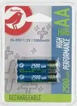 Auchan Bon Plan sur les piles rechargeables et chargeurs de la marque Auchan offre