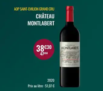 Nicolas Château montlabert aop saint-emilion grand cru offre