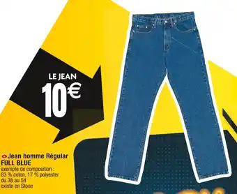 Cora x Carrefour Full blue jean homme régular offre