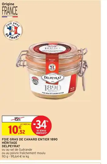 Delpeyrat foie gras de canard entier 1890 héritage