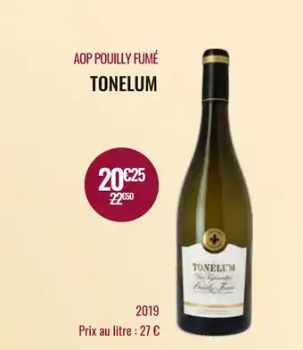 Nicolas Tonelum aop pouilly fumé offre