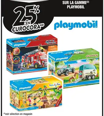 Playmobil 25% en €urocora sur la gamme playmobil