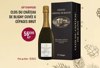 Nicolas Château de bligny aop champagne clos du château de bligny cuvée 6 cépages brut offre
