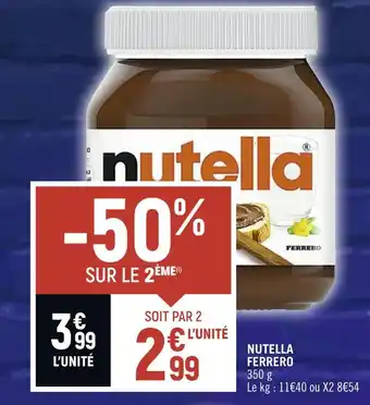 Petit Casino Ferrero nutella offre