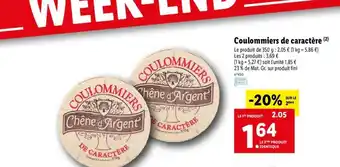 Lidl Coulommiers de caractère offre