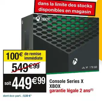 Cora x Carrefour Xbox console series x offre