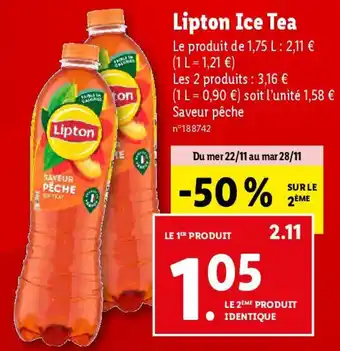 Lidl Lipton Ice Tea offre