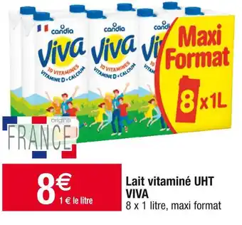 Cora x Carrefour Viva lait vitaminé uht offre