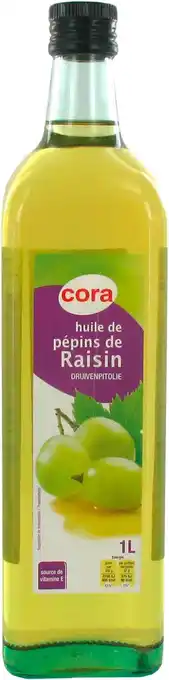Match Cora huile de pépins de raisin offre