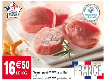 Cora x Carrefour Veau : pavé à griller offre