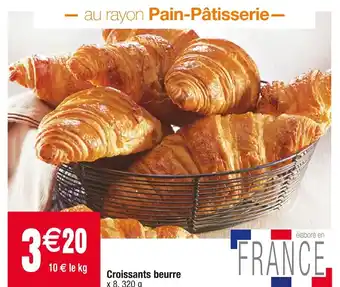 Cora x Carrefour Croissants beurre offre