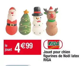 Cora x Carrefour Riga jouet pour chien figurines de noël latex offre