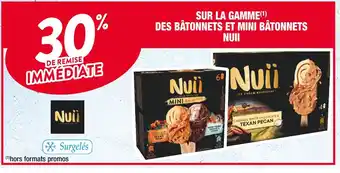 Cora x Carrefour Nuii 30% de remise immédiate sur la gamme des bâtonnets et mini bâtonnets nuii offre