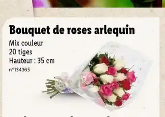 Lidl Bouquet de roses arlequin offre