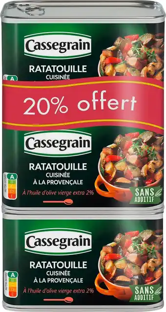 Match Cassegrain légumes cuisinés à la provençale offre