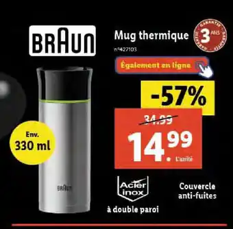 Lidl Mug thermique offre