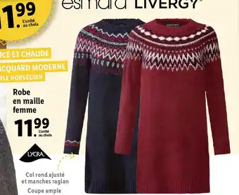 Lidl Robe en maille femme offre