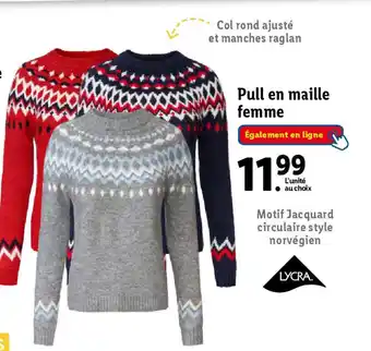 Lidl Pull en maille femme offre