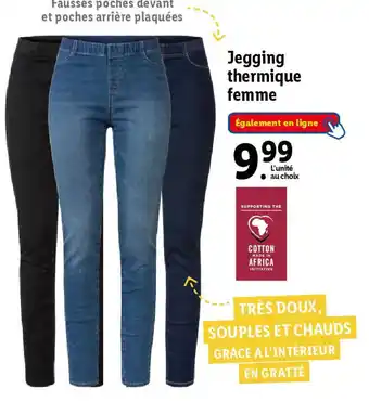 Lidl Jegging thermique femme offre