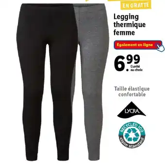 Lidl Legging thermique femme offre