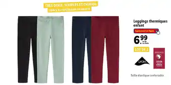 Lidl Leggings thermiques enfant offre