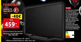 Android TV Ultra HD 65"
