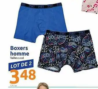 Action Boxers Homme offre