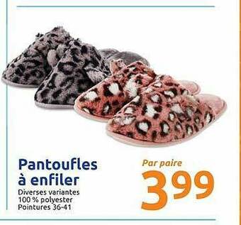 Pantoufles à Enfiler